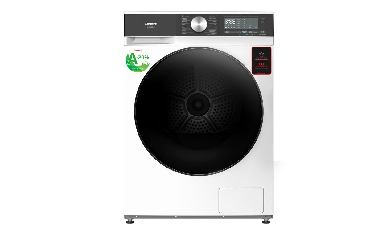 Lavadora frontal CORBERO CLM1225VIN 12kg 1400 RPM
