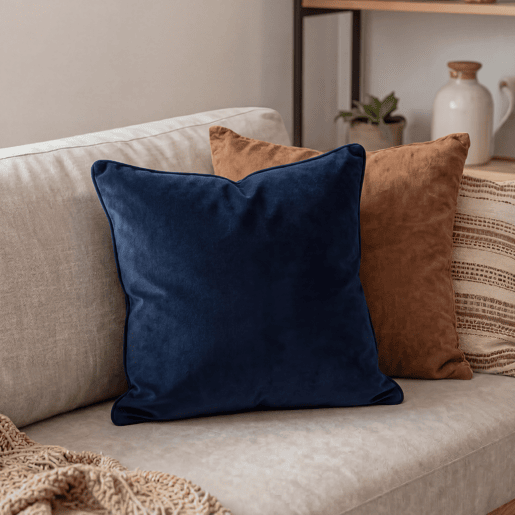 Almofada de veludo VELOUR 45x45cm azul