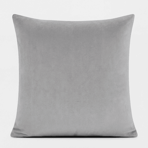 Almofada de veludo VELOUR 45x45cm cinzento claro