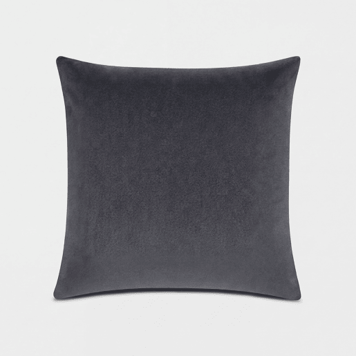 Almofada de veludo VELOUR 45x45cm cinzento