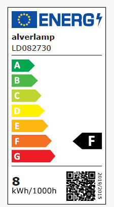 Lâmpada led STANDARD 8W E27 3000K marca ALVERLAMP