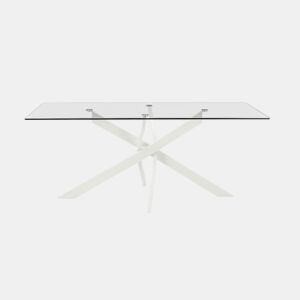 Mesa de jantar fixa branca TEXAS