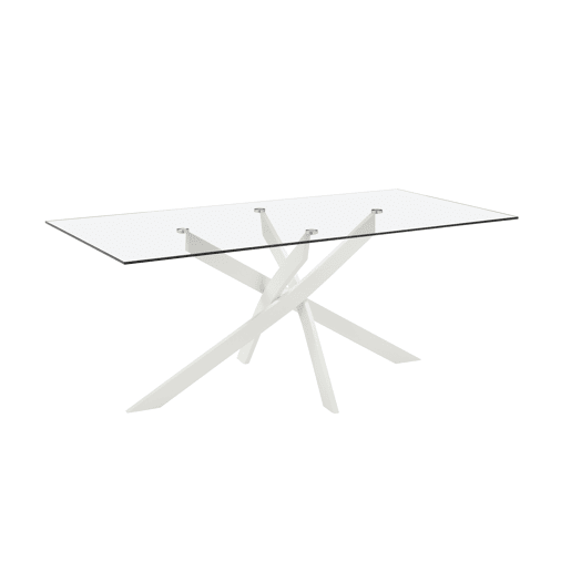 Mesa de jantar fixa branca TEXAS