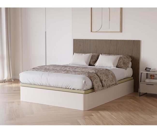 Canapé abatible 150x190cm color champagne windy somnalis