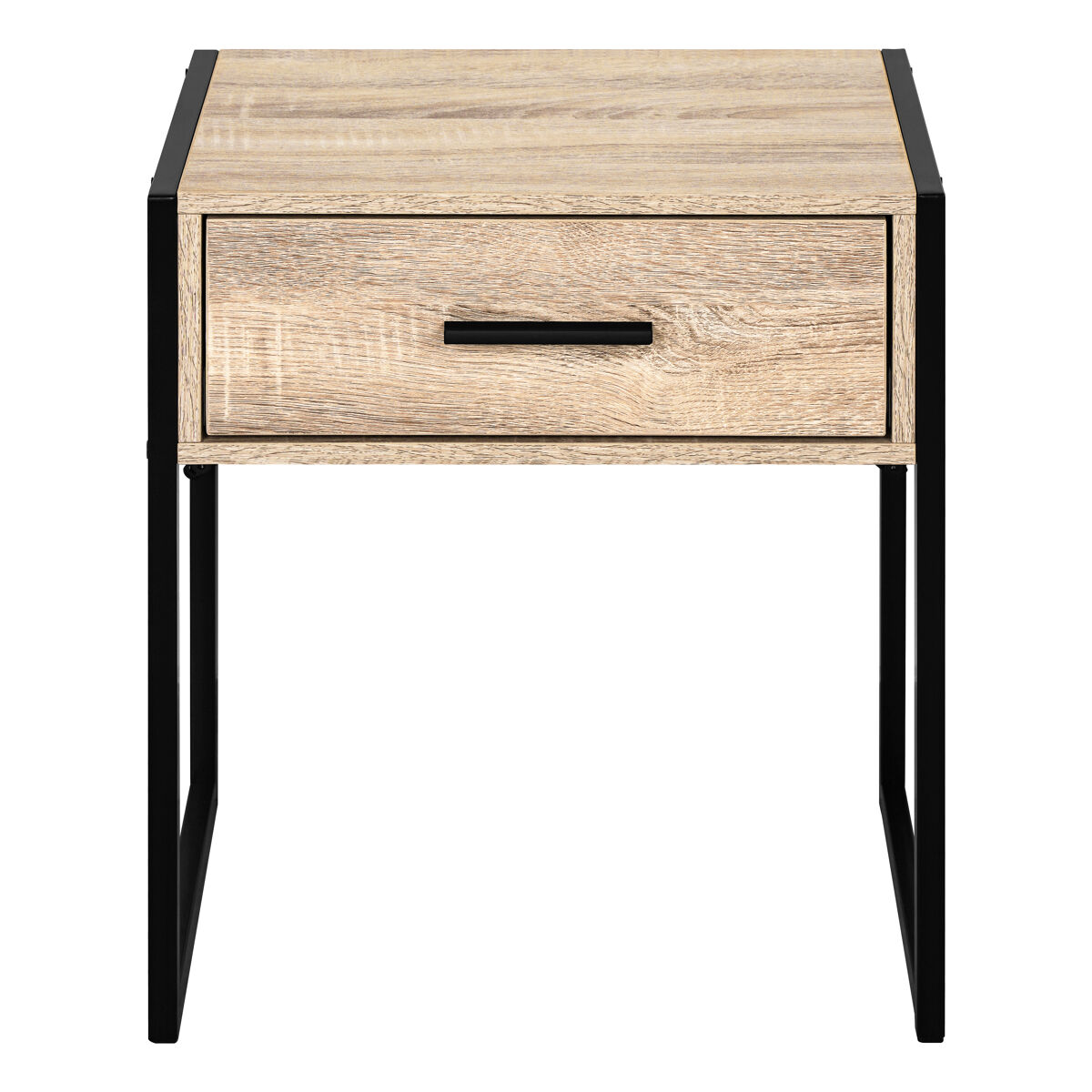 Mesita de noche caeli un cajón color roble