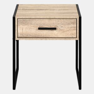 Mesa de cabeceira CAELI com 1 gaveta carvalho