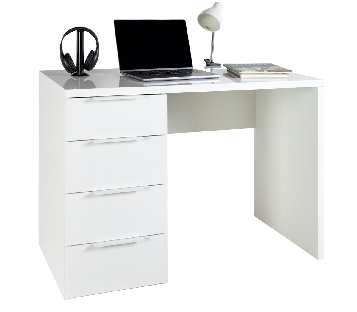 Escritorio ESPRESSO con 4 cajones color blanco