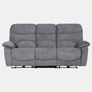 Sofá 3 lugares 2 assentos relax elétricos ESPRIT cinza escuro