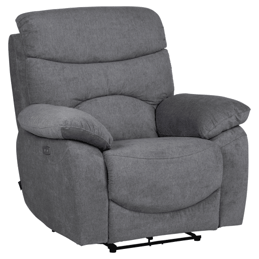 Cadeirão relax elétrico ESPRIT cor cinza escuro