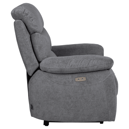 Cadeirão relax elétrico ESPRIT cor cinza escuro