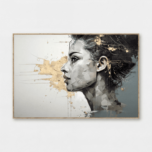Pintura original EMMA laser 60x90cm marca MARCOMUEBLE