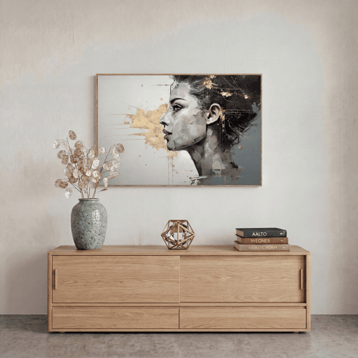Pintura original EMMA laser 60x90cm marca MARCOMUEBLE