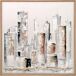 Pintura original CHICAGO 93cm relieve marca MARCOMUEBLE Pintura original CHICAGO 93cm relieve marca MARCOMUEBLE Blanco/ Beige
