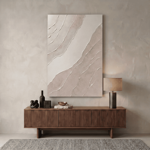 Pintura original ONDA MARRÓN XXL 118cm marca MARCOMUEBLE