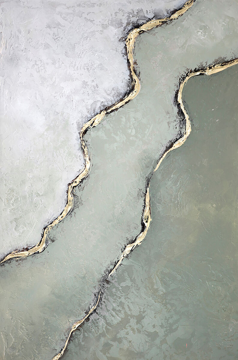 Pintura original ONDA VERDE XXL 118CM marca MARCOMUEBLE 