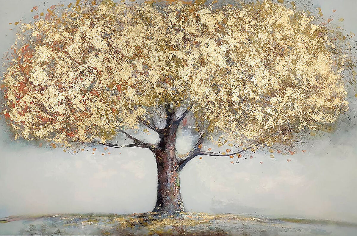 Pintura original ARBOL DORADO XXL 118CM marca MARCOMUEBLE