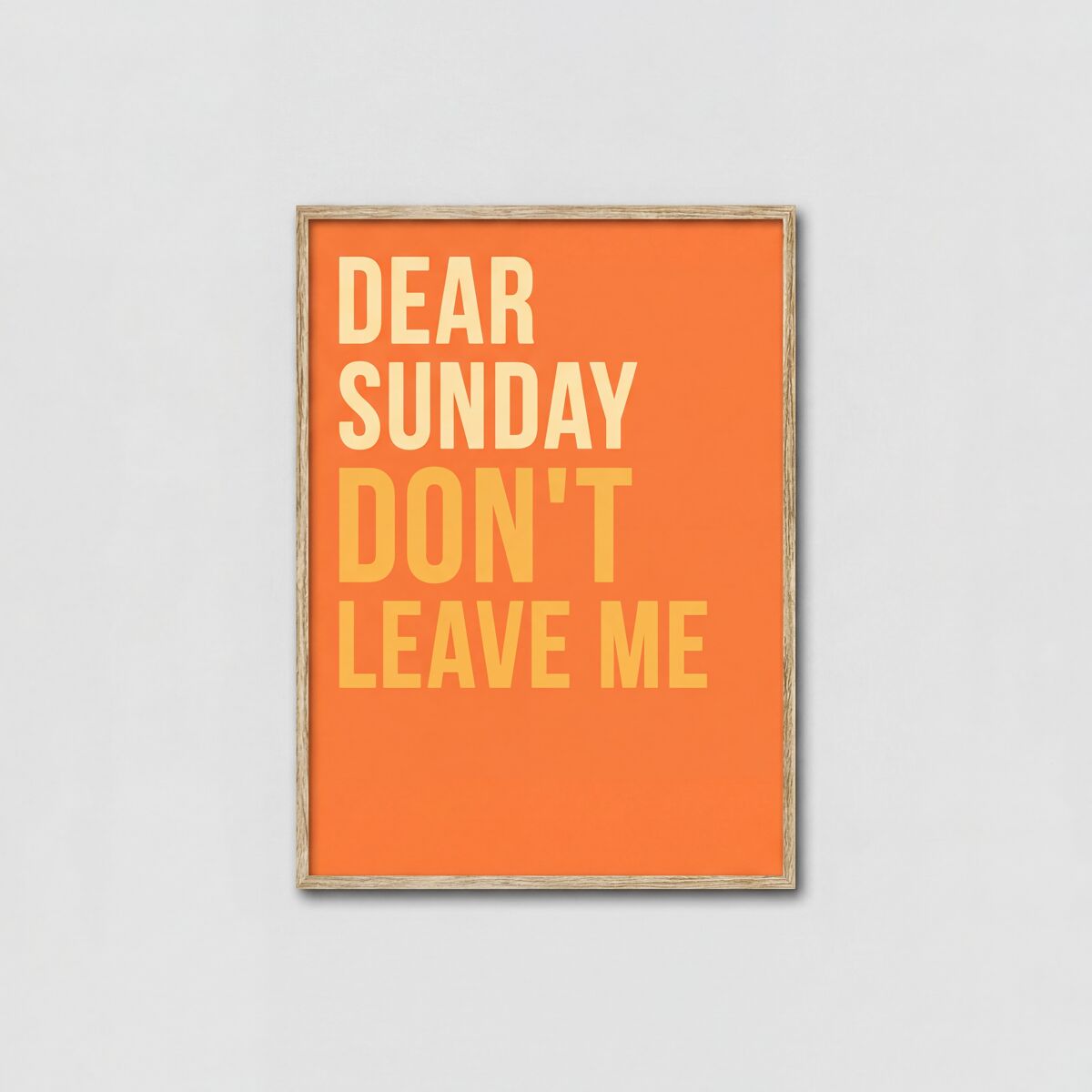 Cuadro deco art SUNDAY 40x30cm marca MARCOMUEBLE