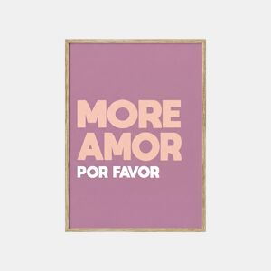 Pintura arte deco MORE AMOR 40x30cm de MARCOMUEBLE