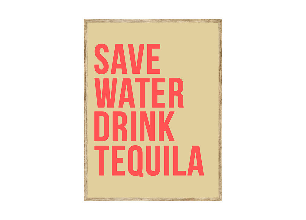 Cuadro deco art SAVE WATER 40x50cm marca MARCOMUEBLE 