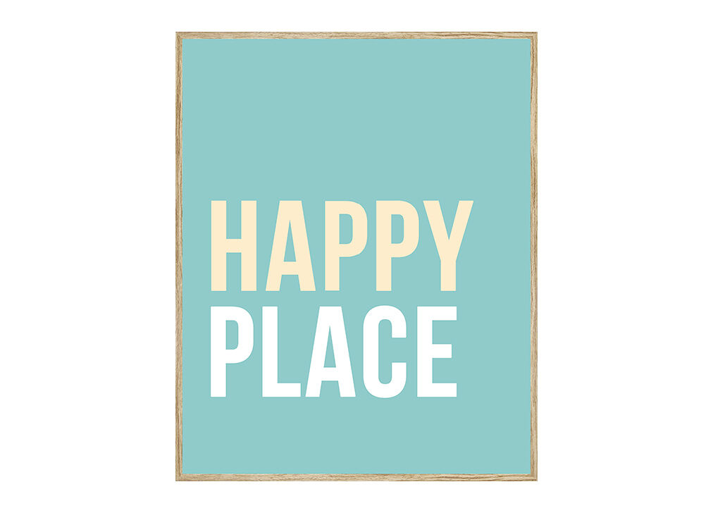 Cuadro deco art HAPPY PLACE 50x40cm marca MARCOMUEBLE 