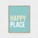 Cuadro deco art HAPPY PLACE 50x40cm marca MARCOMUEBLE Cuadro deco art HAPPY PLACE 50x40cm marca MARCOMUEBLE Turquesa