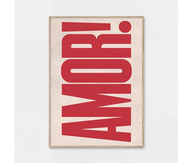 Cuadro deco art amor rojo 50x70cm