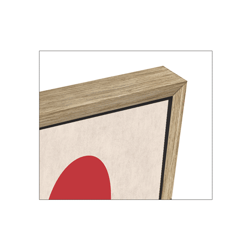 Pintura arte deco AMOR ROJO 50x70cm marca MARCOMUEBLE