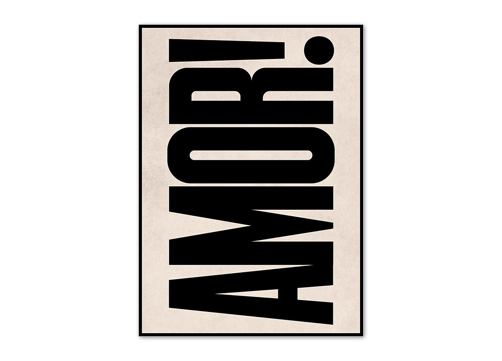 Cuadro deco art AMOR 50x70cm marca MARCOMUEBLE 