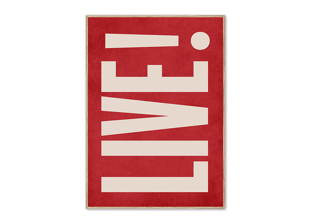 Cuadro deco art LIVE rojo 50x70cm marca MARCOMUEBLE 