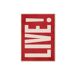 Cuadro deco art LIVE rojo 50x70cm marca MARCOMUEBLE Cuadro deco art LIVE rojo 50x70cm marca MARCOMUEBLE Rojo