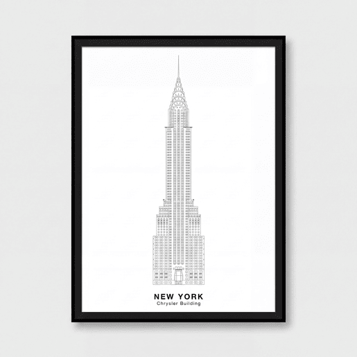 Pintura CHRYSLER BUILDING 40x30cm marca MARCOMUEBLE