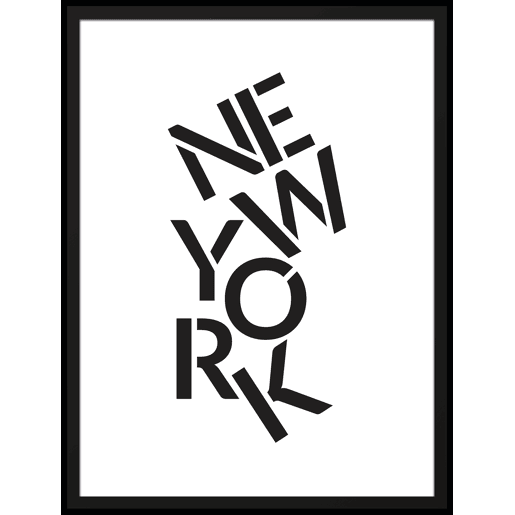 Pintura NYC 40x30cm marca MARCOMUEBLE
