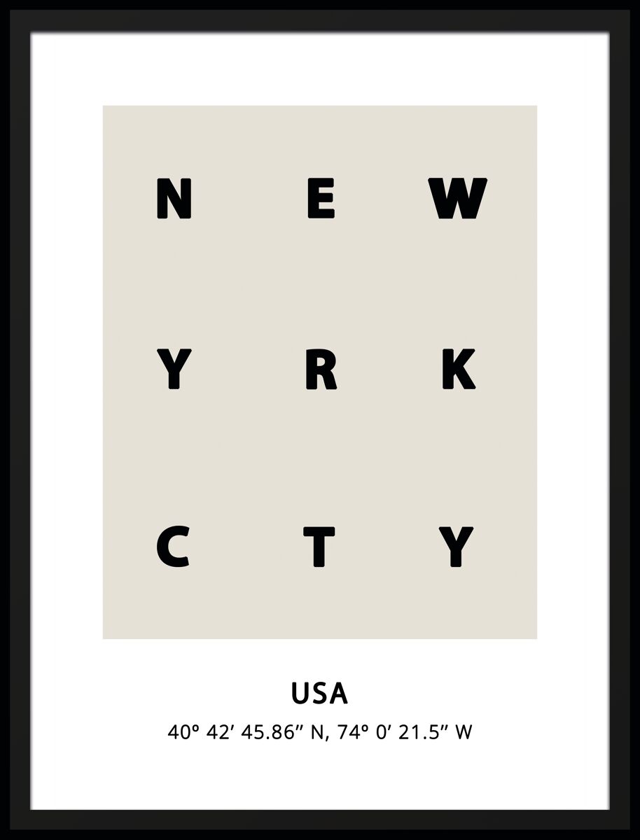 Cuadro new york city 40x30cm marca marcomuble