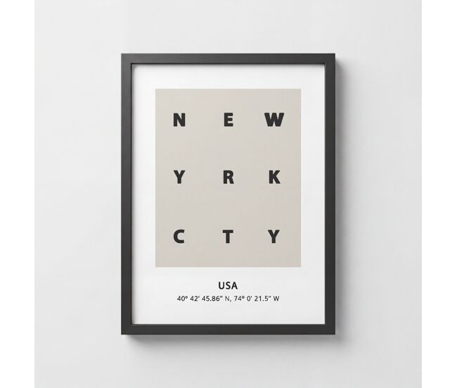 Cuadro new york city 40x30cm marca marcomuble
