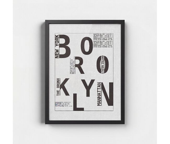 Cuadro brooklin 40x30cm marca marcomueble