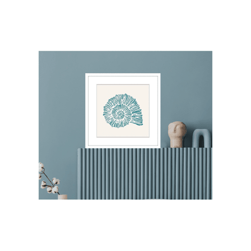 Pintura CARACOL AZUL 42x42cm marca MARCOMUEBLE