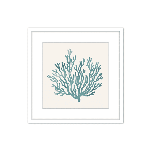 Pintura corAL AZUL 42x42cm marca MARCOMUEBLE