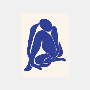 Gravura DAMA AZUL II 40x30cm marca MARCOMUEBLE