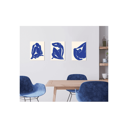 Gravura DAMA AZUL III 40x30cm marca MARCOMUEBLE