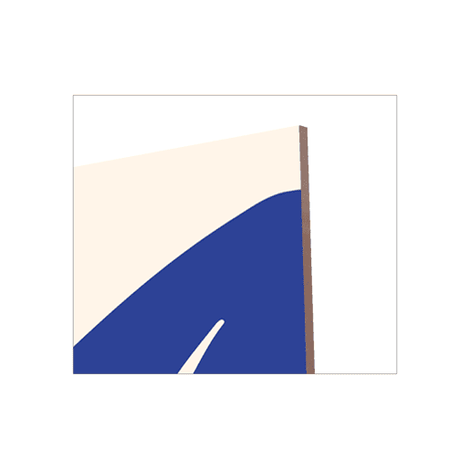 Gravura DAMA AZUL III 40x30cm marca MARCOMUEBLE