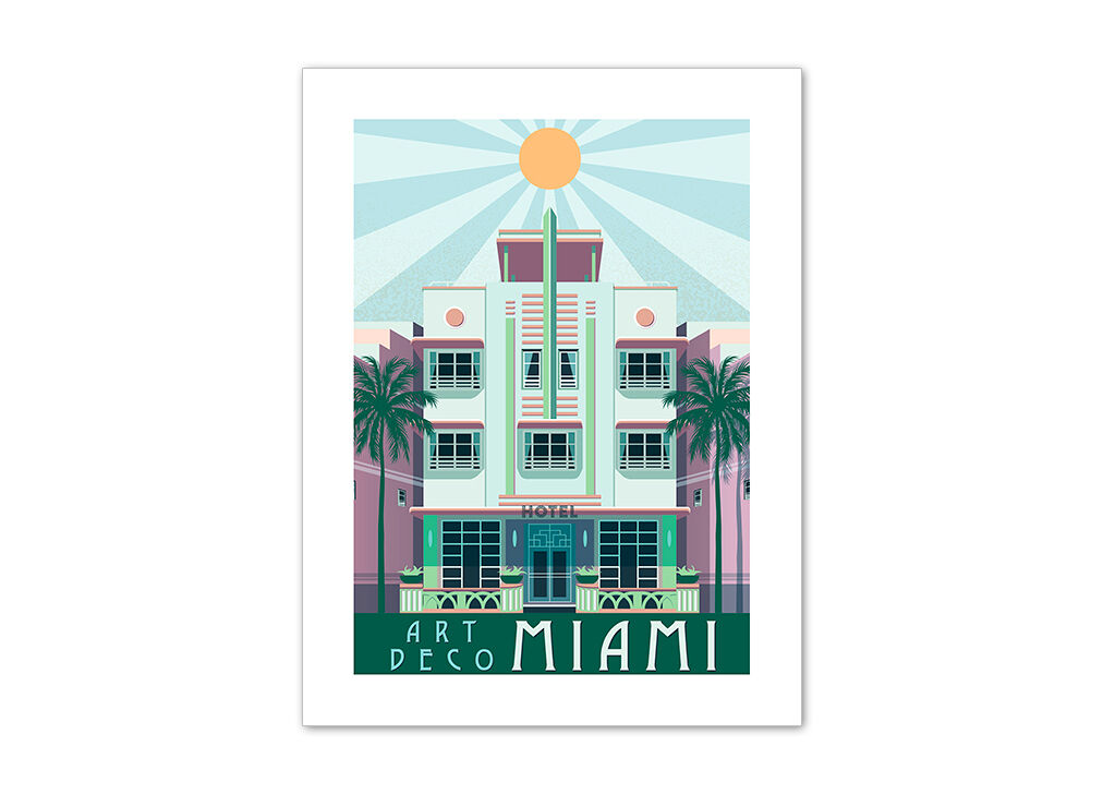 Lámina MIAMI 40x30cm marca MARCOMUEBLE 