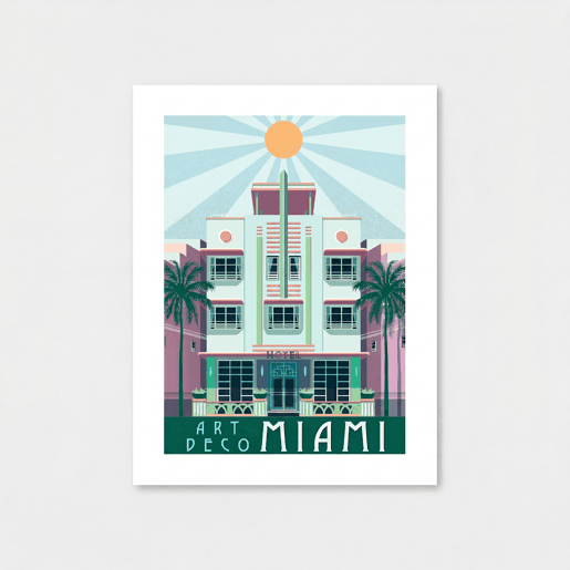 Gravura MIAMI 40x30cm marca MARCOMUEBLE