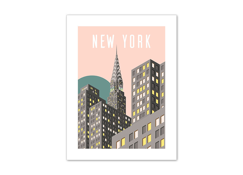 Lámina NEW YORK 40X30cm marca MARCOMUEBLE 