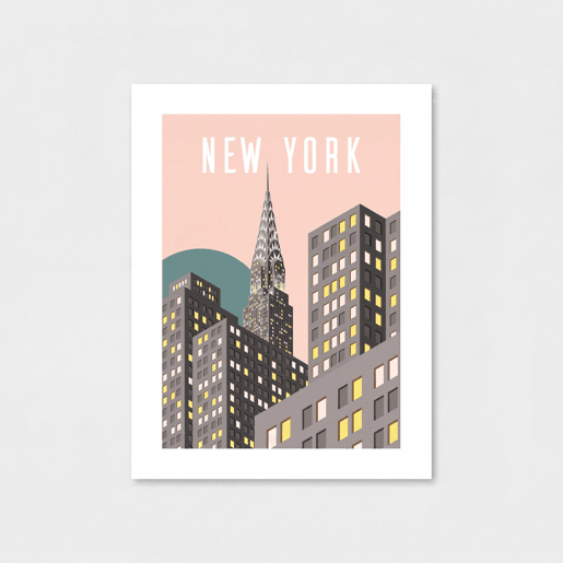 Gravura NEW YORK 40x30cm marca MARCOMUEBLE