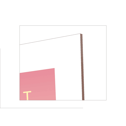 Gravura decorativa MALIBU 40x30cm cor rosa Gravura decorativa MALIBU 40x30cm cor rosa