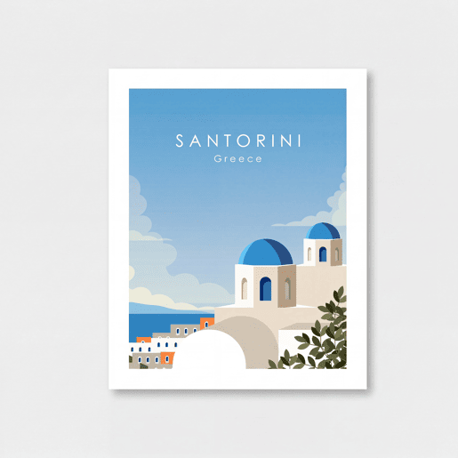Gravura SANTORINI 50x40cm marca MARCOMUEBLE