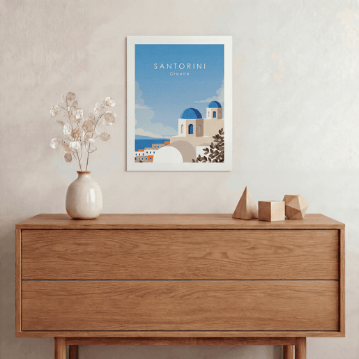 Gravura SANTORINI 50x40cm marca MARCOMUEBLE