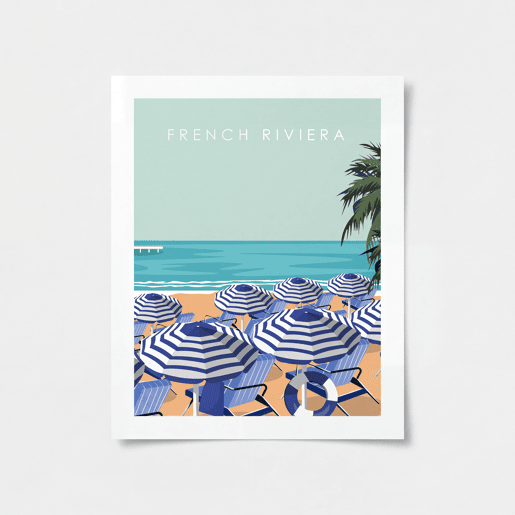 Gravura FRENCH RIVERA 50x40cm marca MARCOMUEBLE