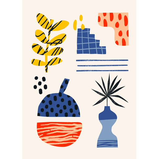 Gravura ABSTRACTO B 70x50cm marca MARCOMUEBLE
