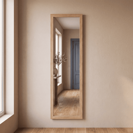 Espelho WOOD cor carvalho 147x45cm Espelho WOOD cor carvalho 147x45cm